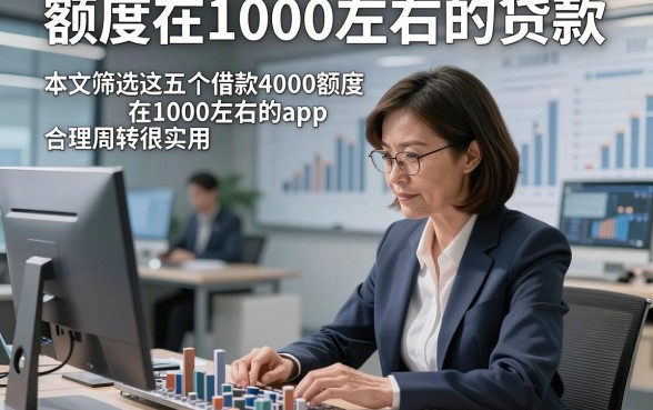 额度在1000左右的贷款，本文筛选这五个借款4000额度在1000左右的app合理周转很实用
