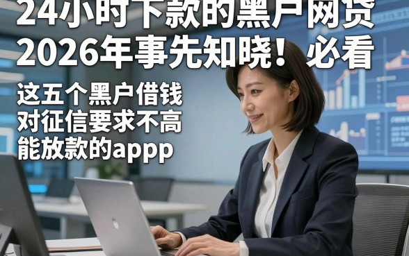 24小时下款的黑户网贷2026年事先知晓！必看​这五个黑户借钱对征信要求不高能放款的app