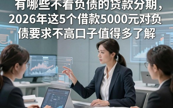 有哪些不看负债的贷款分期，2026年这5个借款5000元对负债要求不高口子值得多了解