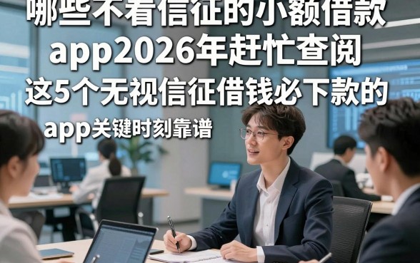 哪些不看信征的小额借款app2026年赶忙查阅，这5个无视信征借钱必下款的app关键时刻靠谱