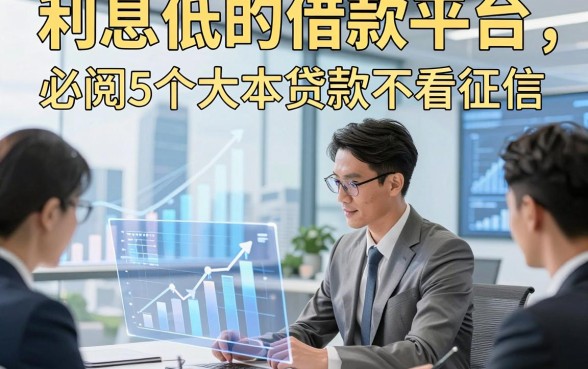 利息低的借款平台，必阅​5个大本贷款不看征信