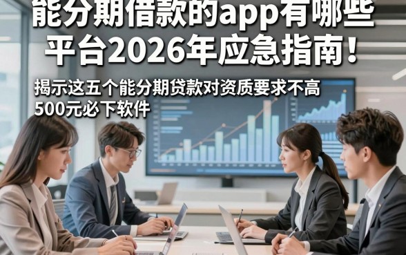 能分期借款的app有哪些平台2026年应急指南！揭示这五个能分期贷款对资质要求不高500元必下软件