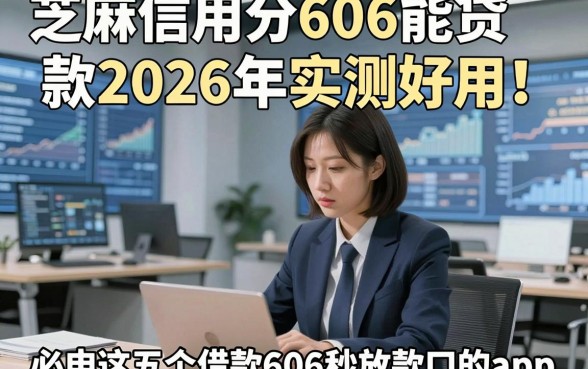 芝麻信用分606能贷款2026年实测好用！必申这五个借款606秒放款口的app