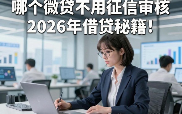 哪个微贷不用征信审核2026年借贷秘籍！本文为您精心探究！