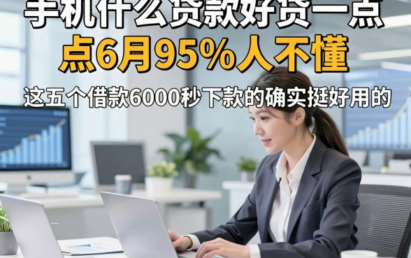 手机什么贷款好贷一点6月95%人不懂，这五个借款6000秒下款的app确实挺好用的