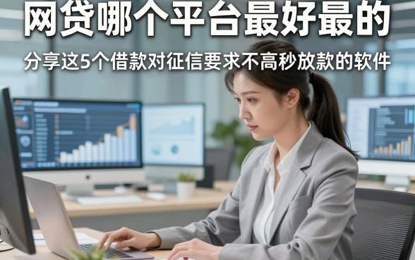 网贷哪个平台最好最的，顺便分享这5个借款对征信要求不高秒放款的软件