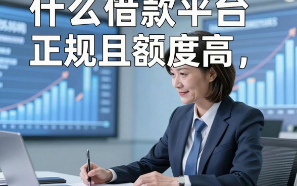 什么借款平台正规且额度高，同时展示这五个正规贷款对额度要求高秒放款的口子