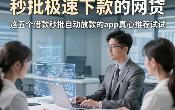 秒批极速下款的网贷，展示​这五个借款秒批自动放款的app真心推荐试试