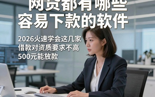 网贷都有哪些容易下款的软件，2026火速学会这几家借款对资质要求不高500元能放款的软件