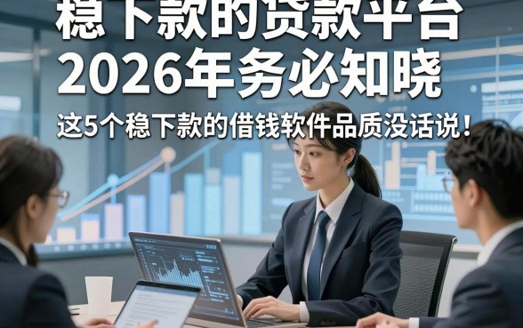 稳下款的贷款平台2026年务必知晓，这5个稳下款的借钱软件品质没话说