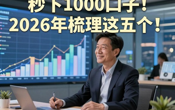 秒下1000口子2026年梳理这五个！本文为您细致研讨！