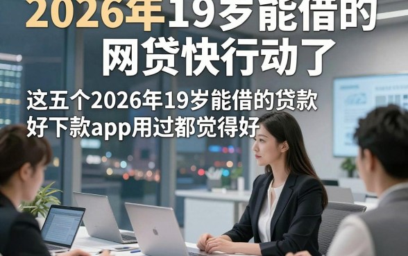 2026年19岁能借的网贷快行动了，这五个2026年19岁能借的贷款好下款app用过都觉得好