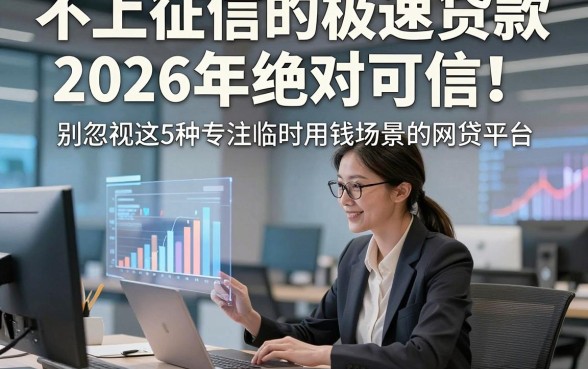 不上征信的极速贷款2026年绝对可信！别忽视这5种专注临时用钱场景的网贷平台