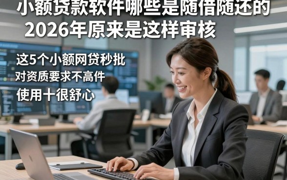 小额贷款软件哪些是随借随还的2026年原来是这样审核，这5个小额网贷秒批对资质要求不高软件使用很舒心