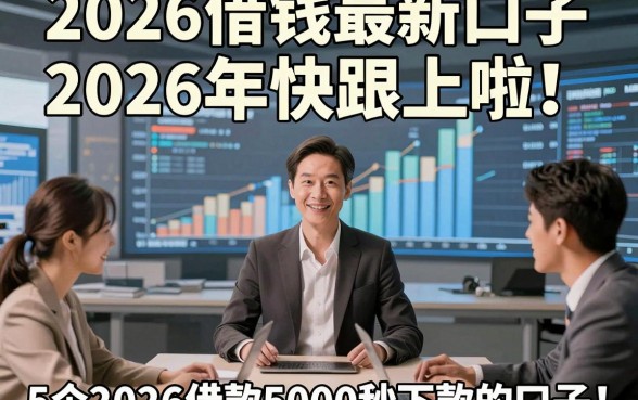 2026借钱最新口子2026年快跟上啦！顺便介绍5个2026借款5000秒下款的口子