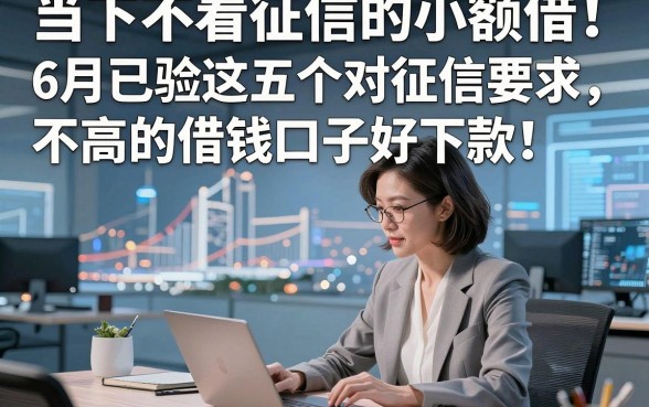 当下不看征信的小额借！6月已验这五个对征信要求不高的借钱口子好下款