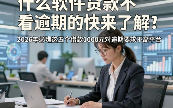 什么软件贷款不看逾期的快来了解，2026年必瞧这五个借款1000元对逾期要求不高平台