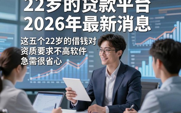 22岁的贷款平台2026年最新消息，这五个22岁的借钱对资质要求不高软件急需很省心