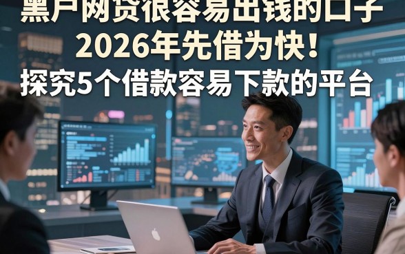 黑户网贷很容易出钱的口子2026年先借为快！探究5个借款容易下款的平台