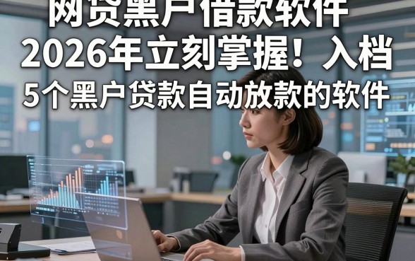 网贷黑户借款软件2026年立刻掌握！入档​5个黑户贷款自动放款的软件