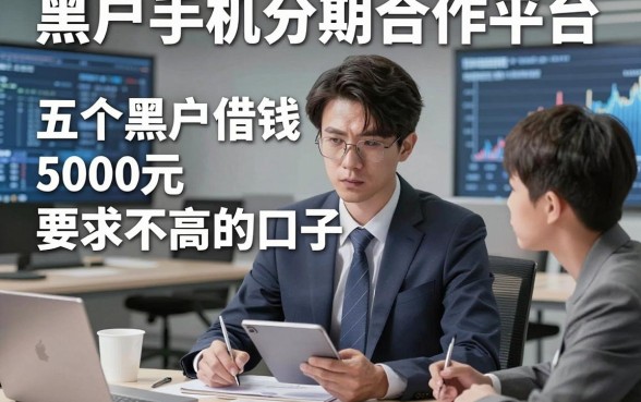 黑户手机分期合作平台，点评​五个黑户借钱5000元要求不高的口子