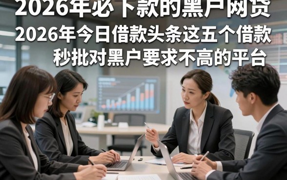 2026年必下款的黑户网贷，2026年今日借款头条这五个借款秒批对黑户要求不高的平台