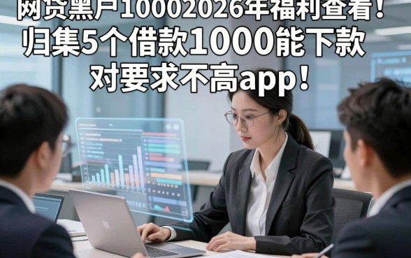 网贷黑户10002026年福利查看！归集5个借款1000能下款对要求不高app