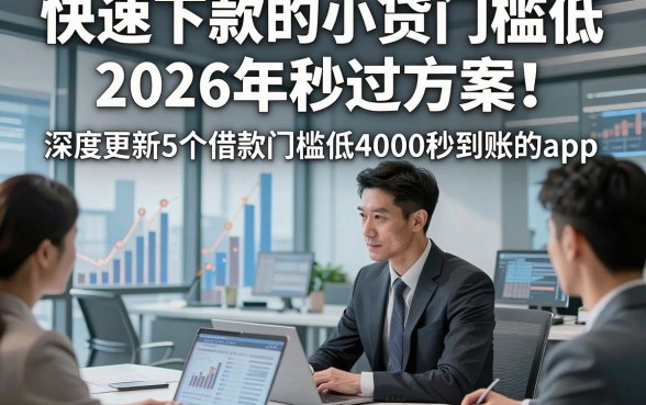 快速下款的小贷门槛低2026年秒过方案！深度更新5个借款门槛低4000秒到账的app