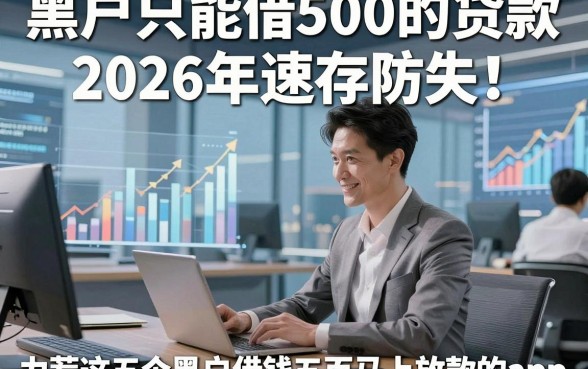 黑户只能借500的贷款2026年速存防失！力荐这五个黑户借钱五百马上放款的app