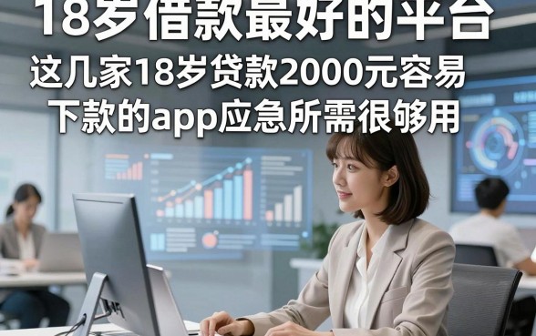18岁借款最好的平台，这几家18岁贷款2000元容易下款的app应急所需很够用
