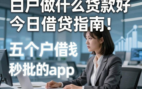 白户做什么贷款好今日借贷指南！剖析五个白户借钱秒批的app