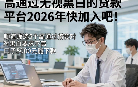 高通过无视黑白的贷款平台2026年快加入吧！顺道筛选5个高通过借款对黑白要求不高口子5000元能下款