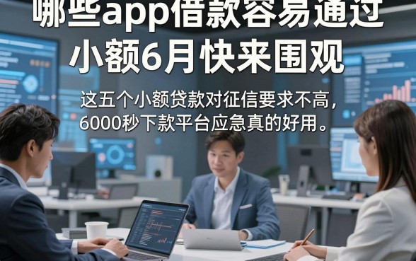 哪些app借款容易通过 小额6月快来围观，这五个小额贷款对征信要求不高6000秒下款平台应急真的好用