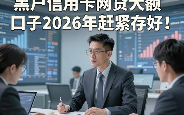 黑户信用卡网贷大额口子2026年赶紧存好！本次阐述五个黑户信用卡借钱4000元稳下款的口子