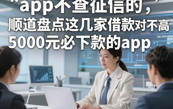 app不查征信的，顺道盘点这几家借款对征信要求不高5000元必下款的app