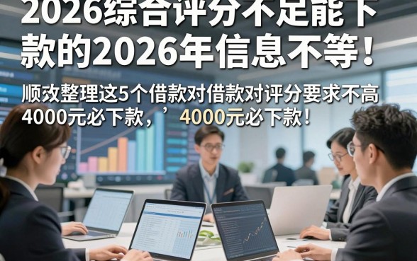 2026综合评分不足能下款的2026年信息不等！顺便整理这5个借款对评分要求不高4000元必下款的app