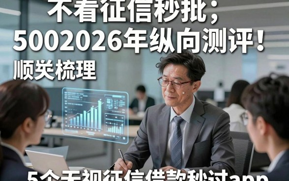 不看征信秒批5002026年纵向测评！顺便梳理5个无视征信借款秒过app
