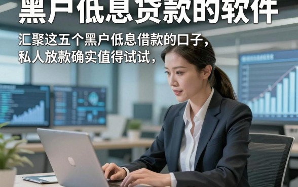 黑户低息贷款的软件，汇聚​这五个黑户低息借款的口子私人放款确实值得试试