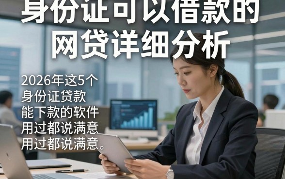 身份证可以借款的网贷详细分析，2026年这5个身份证贷款能下款的软件用过都说满意
