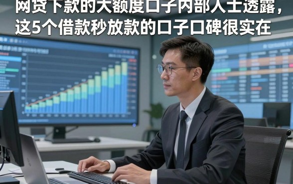 网贷下款的大额度口子内部人士透露，这5个借款秒放款的口子口碑很实在