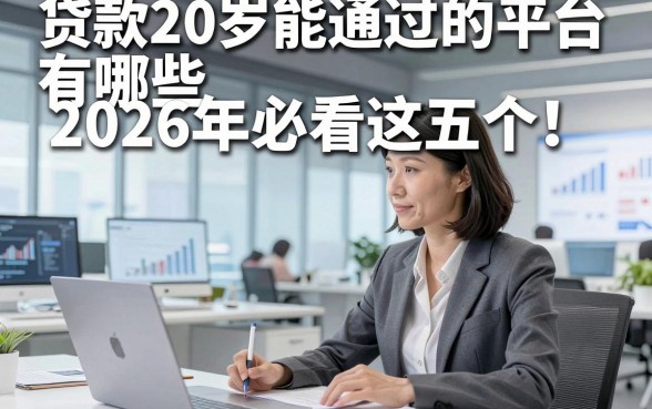 贷款20岁能通过的平台有哪些2026年必看这五个！本篇今日隆重介绍！
