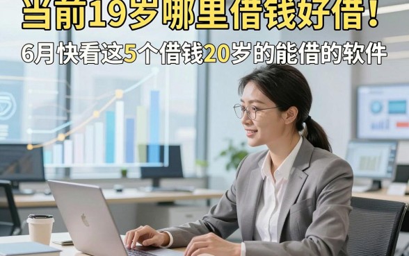 当前19岁哪里借钱好借！6月快看这5个借钱20岁的能借的软件