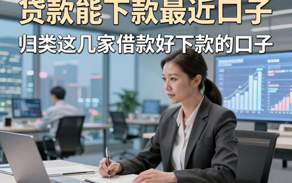 贷款能下款最近口子，归类这几家借款好下款的口子