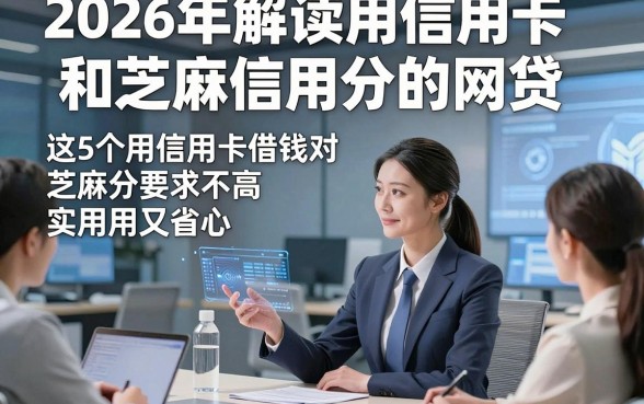 2026年解读用信用卡和芝麻信用分的网贷，这5个用信用卡借钱对芝麻分要求不高app实用又省心
