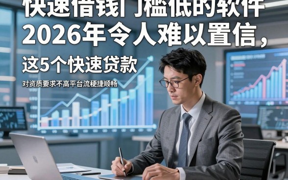 快速借钱门槛低的软件2026年令人难以置信，这5个快速贷款对资质要求不高平台流程便捷顺畅