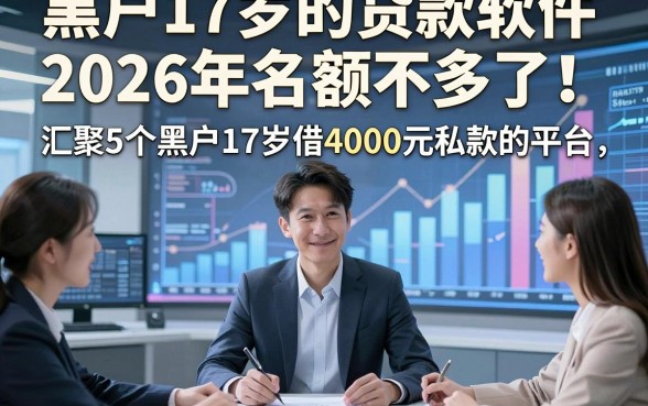 黑户17岁的贷款软件2026年名额不多了！汇聚5个黑户17岁借4000元私款的平台