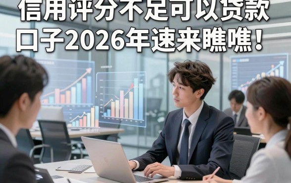信用评分不足可以贷款口子2026年速来瞧瞧！本篇盘点5个借款不足6000元能下款的口子