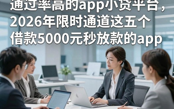通过率高的app小贷平台，2026年限时通道这五个借款5000元秒放款的app