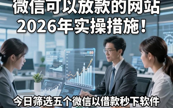 微信可以放款的网站2026年实操措施！今日筛选五个微信可以借款秒下软件
