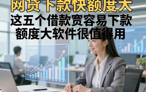 网贷下款快额度大，这五个借款容易下款额度大软件很值得用